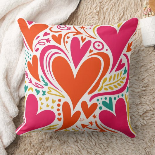 Valentine’s Day Throw Pillow Collection | Romantic クッション (ブランケット)