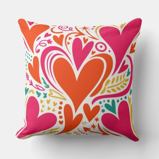 Valentine’s Day Throw Pillow Collection | Romantic クッション (正面)