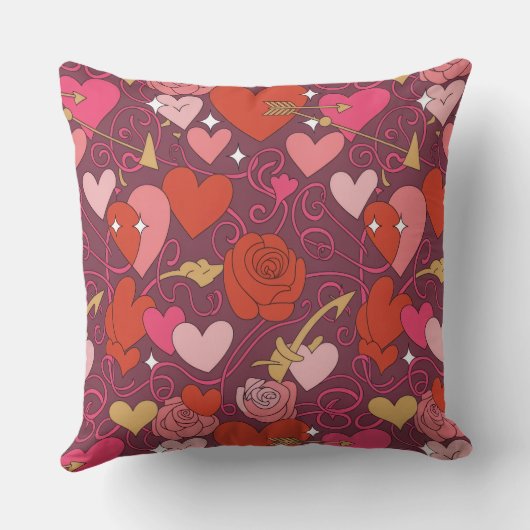 Valentine’s Day Throw Pillow Collection | Romantic クッション (裏面)