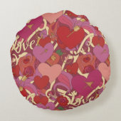 Valentine’s Day Throw Pillow Collection | Romantic ラウンドクッション (裏面)