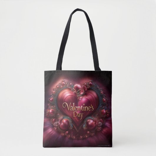 Valentine’s Day Tote Bag | Romantic, Cute トートバッグ (正面)