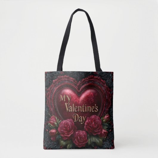 Valentine’s Day Tote Bag | Romantic, Cute トートバッグ (正面)