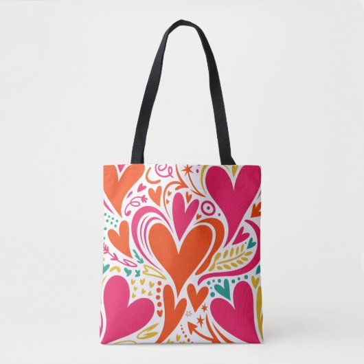 Valentine’s Day Tote Bag | Romantic, Cute トートバッグ (正面)