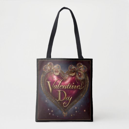 Valentine’s Day Tote Bag | Romantic, Cute トートバッグ (正面)