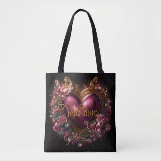 Valentine’s Day Tote Bag | Romantic, Cute トートバッグ (正面)