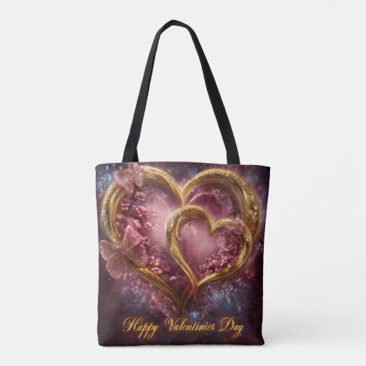 Valentine’s Day Tote Bag | Romantic, Cute トートバッグ (裏面)