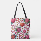 Valentine’s Day Tote Bag | Romantic, Cute トートバッグ (裏面)