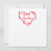 Valentine’s Day Tuxedo Cat カード (裏面)