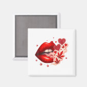 Valentine’s Day Weed Lover Stoner Babe  マグネット (正面/裏面)