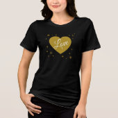 Valentine’s Heart Graphic Designed トライブレンドＴシャツ (正面)