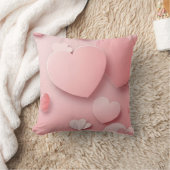 Valentine sale background with hearts and copy クッション (ブランケット)