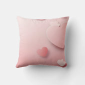 Valentine sale background with hearts and copy クッション (裏面)