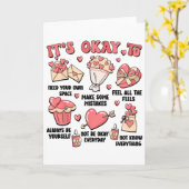 Valentine School Psychologist Teacher Mental Healt カード (黄色い花)