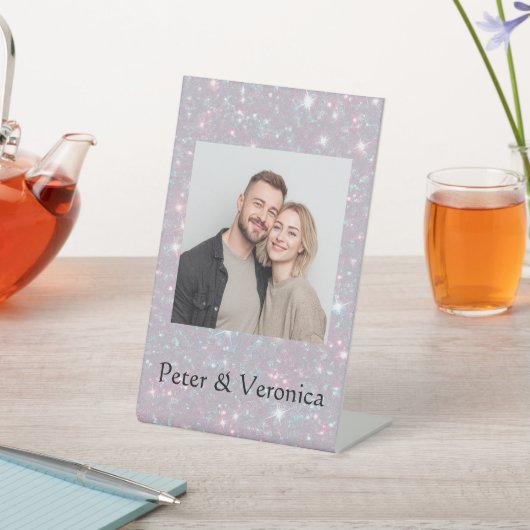 Valentine Shiny Personalized Lovely Pedestal Sign 台座サイン (インサイチュ)