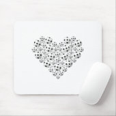 Valentine Soccer Heart Drip Srt Love Valentines Da マウスパッド (マウス)