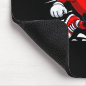 Valentine Soccer Heart Drip Srt Love Valentines Da マウスパッド (コーナー)