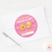 Valentine Stickers Printable for Kids ラウンドシール (封筒)