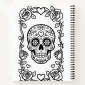 Valentine Sugar Skull Notebook ノートブック (裏面)
