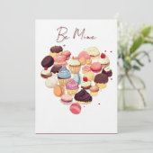 Valentine Sweet Heart Greeting Card – Be Mine  シーズンカード (スタンド正面)