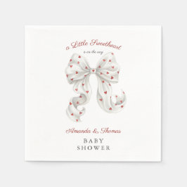 Valentine Sweetheart Baby Shower スタンダードカクテルナプキン