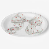 Valentine Sweetheart Baby Shower ペーパープレート (アングル)