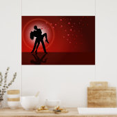 Valentine Tango Poster ポスター (キッチン)