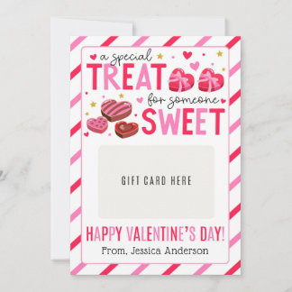 Valentine Teacher Appreciation Gift Card Holder 招待状