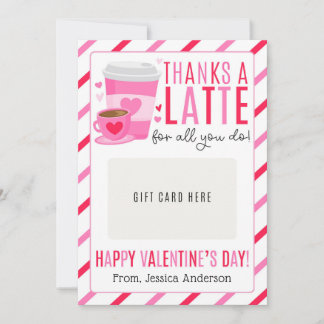 Valentine Teacher Appreciation Gift Card Holder 招待状