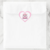 Valentine Teddy Heart Stickers ハートシール (バッグ)