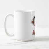 Valentine Teddy with Heart Sign コーヒーマグカップ (左)