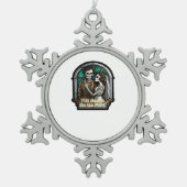 Valentine Till Death Do Us Part Romantic Style スノーフレークピューターオーナメント (正面)