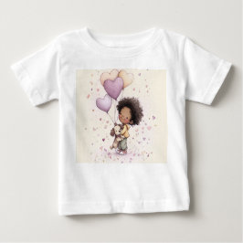 Valentine Toddler T-Shirt – African American ベビーTシャツ