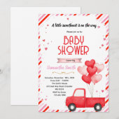 Valentine truck party invitation 招待状 (正面/裏面)
