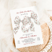 Valentine Twins Baby Shower 招待状