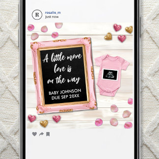 Valentine Ultrasound Photo Social Media 案内状