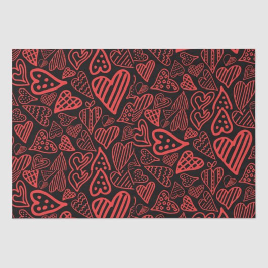 Valentine_Valentineティッシュペーパー – ギフトハート 薄葉紙 (正面)