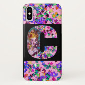 VALENTINE VENETIAN MASQUERADE MONOGRAM C LETTER Case-Mate iPhoneケース (裏面)