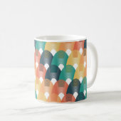 Valentine Vibes Art Nouveau Pattern  コーヒーマグカップ (正面右)