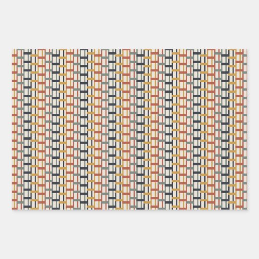 Valentine Vibes Art Nouveau Pattern ラッピングペーパーシート (正面)