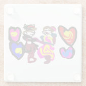 Valentine win love ガラスコースター (裏面)