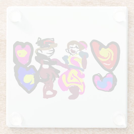 Valentine win love ガラスコースター (裏面)