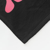 Valentine Xoxo Highland Cow Cute Coquette Bow West フリースブランケット (角)