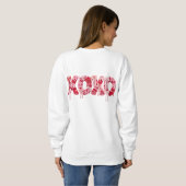 Valentine XOXO PNG Sublimation Design スウェットシャツ (裏面フル)