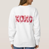 Valentine XOXO PNG Sublimation Design スウェットシャツ (裏面)