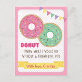 Valentinesおもしろい Day Card Kids - Dout (Classroom) シーズンポストカード (正面)