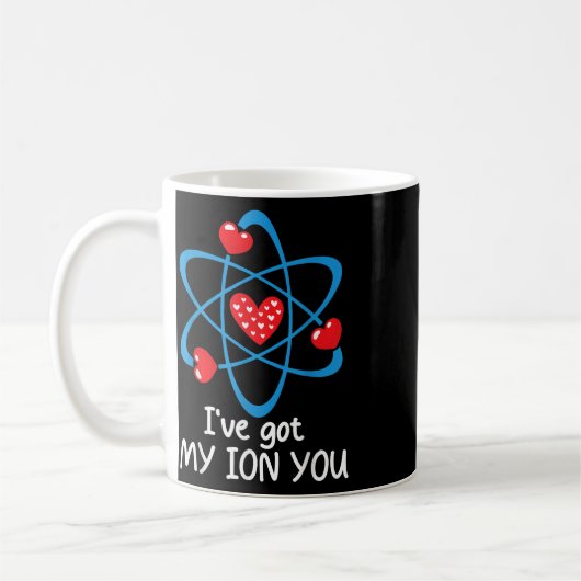 Valentinesおもしろい Day Science先生Ive My Io得 コーヒーマグカップ (左)