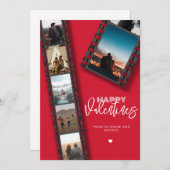 Valentinesカメラ転が6フォトコラージュカップル シーズンカード (正面/裏面)