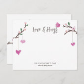 Valentinesパーソナライズされた Dayノートカード ノートカード (正面/裏面)