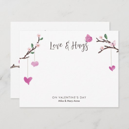 Valentinesパーソナライズされた Dayノートカード ノートカード (正面/裏面)