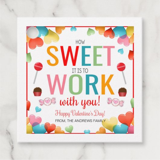 Valentines共働きギフトラベル フェイバータグ (正面)